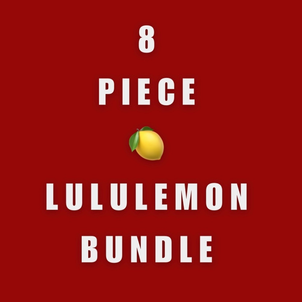 Lululemon Bundle: 8 Items- Price Firm